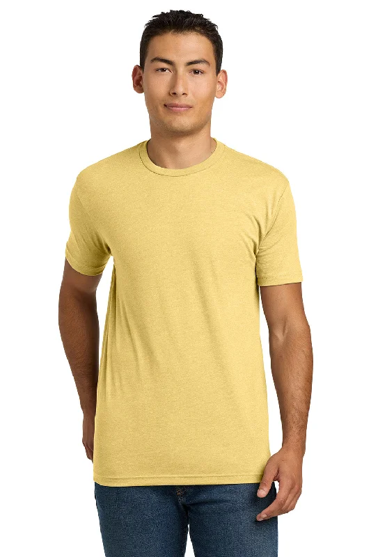 Men's short-sleeve warm sharp-mosaic tee-Next Level Mens CVC Jersey Short Sleeve Crewneck T-Shirt - Banana Cream Yellow