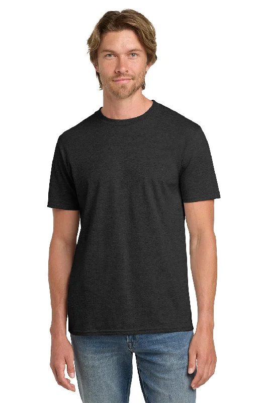 Men's short-sleeve bright deep-classic-muted-big-gradient tee-Gildan Mens Short Sleeve Crewneck T-Shirt - Heather Dark Grey