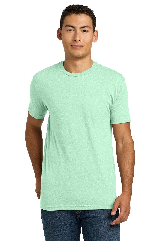 Men's short-sleeve stylish sleek-airy-feather-light tee-Next Level Mens CVC Jersey Short Sleeve Crewneck T-Shirt - Mint Green