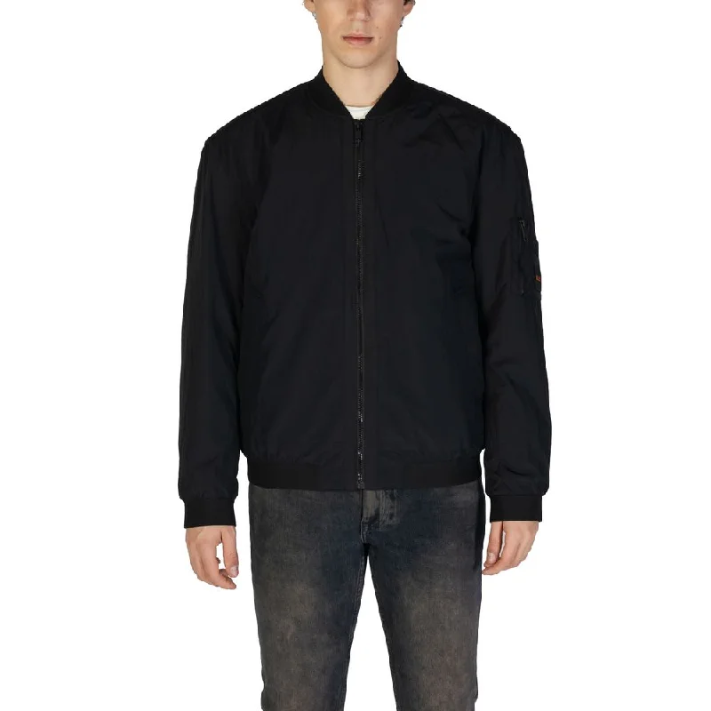 Men's travel jackets-Hugo Boss  Polyamide Men's Jacket