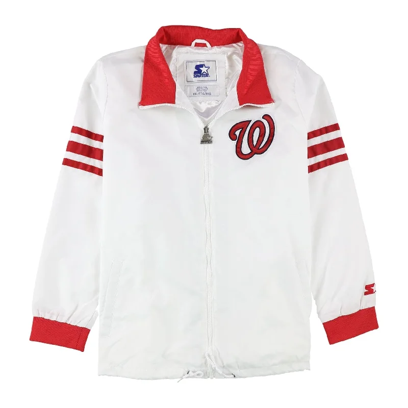 Men's casual jackets-Starter Mens Washington Nationals Windbreaker Jacket