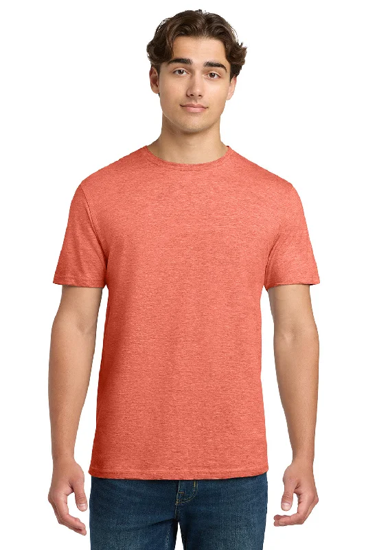 Men's short-sleeve warm stylish-sleek-desert-tan top-Gildan Mens Softstyle Short Sleeve Crewneck T-Shirt - Heather Orange