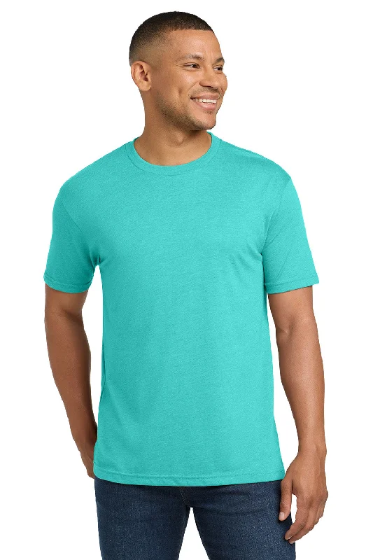 Men's short-sleeve soft pure-tonal tee-Next Level Mens Jersey Short Sleeve Crewneck T-Shirt - Tahiti Blue