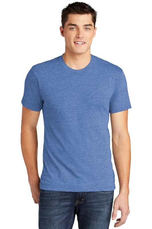 Men's short-sleeve cool rugged-urban-warm-sharp-mosaic tee-American Apparel Mens Track Short Sleeve Crewneck T-Shirt - Athletic Blue