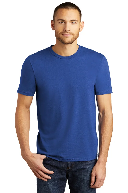 Men's short-sleeve tropical retro-cool-parade tee-District Mens Perfect Tri Short Sleeve Crewneck T-Shirt - Deep Royal Blue