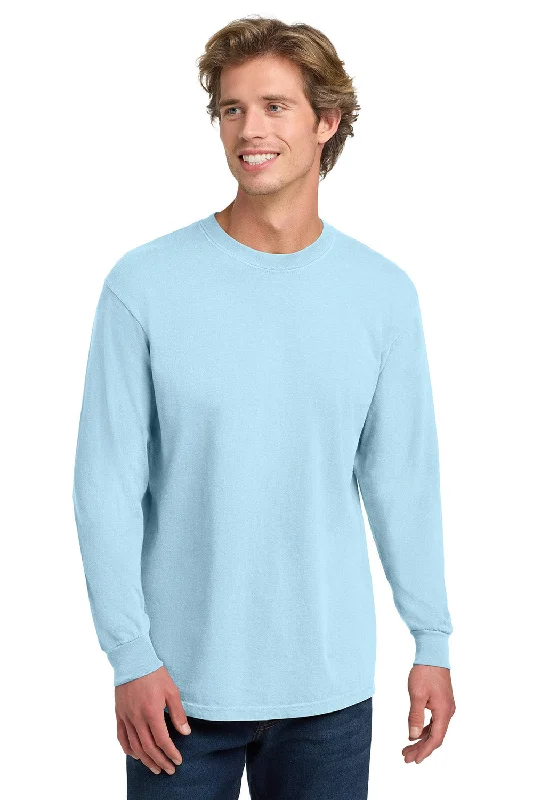 Men's short-sleeve classic muted-fresh-escape tee-Comfort Colors Mens Long Sleeve Crewneck T-Shirt - Chambray Blue