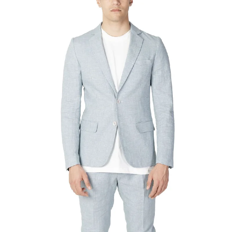 Men's vegan leather jackets-Antony Morato  Linen Men's Suit