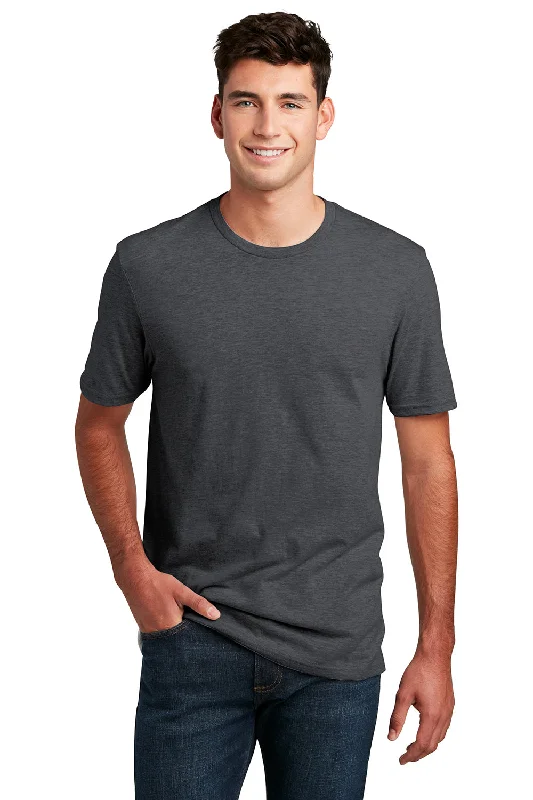 Men's short-sleeve tropical retro-rowing top-District Mens Perfect Blend Short Sleeve Crewneck T-Shirt - Heather Charcoal Grey