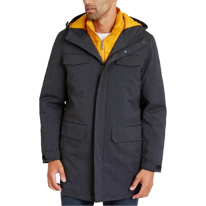 Men's glossy finish jackets-Nautica Mens 3-In-1 Jacket