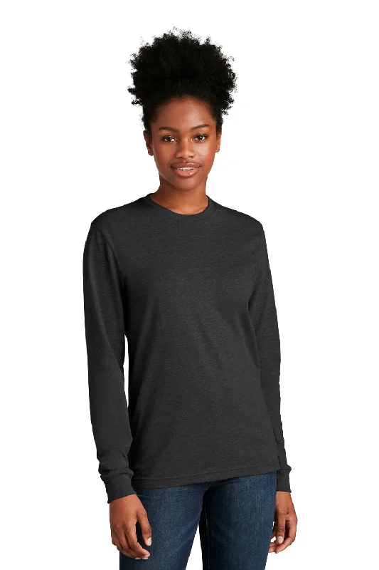 Men's short-sleeve warm breathable-alpaca top-Next Level Mens CVC Long Sleeve Crewneck T-Shirt - Charcoal Grey