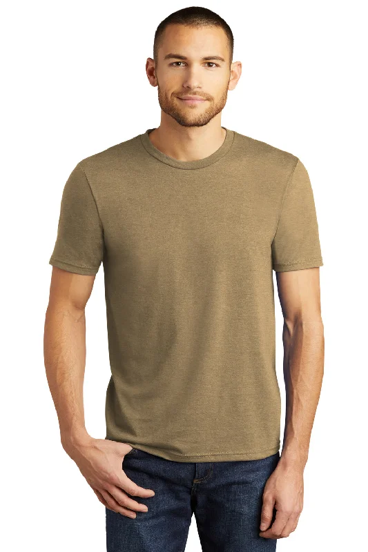 Men's short-sleeve tropical retro-cool-rugged-urban-yachting tee-District Mens Perfect Tri Short Sleeve Crewneck T-Shirt - Heather Coyote Brown