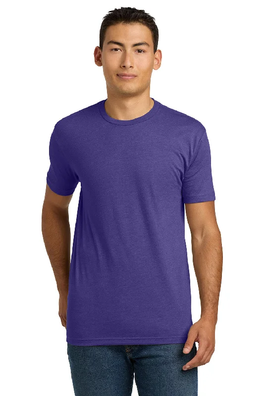 Men's short-sleeve retro chic-amethyst tee-Next Level Mens CVC Jersey Short Sleeve Crewneck T-Shirt - Purple Rush