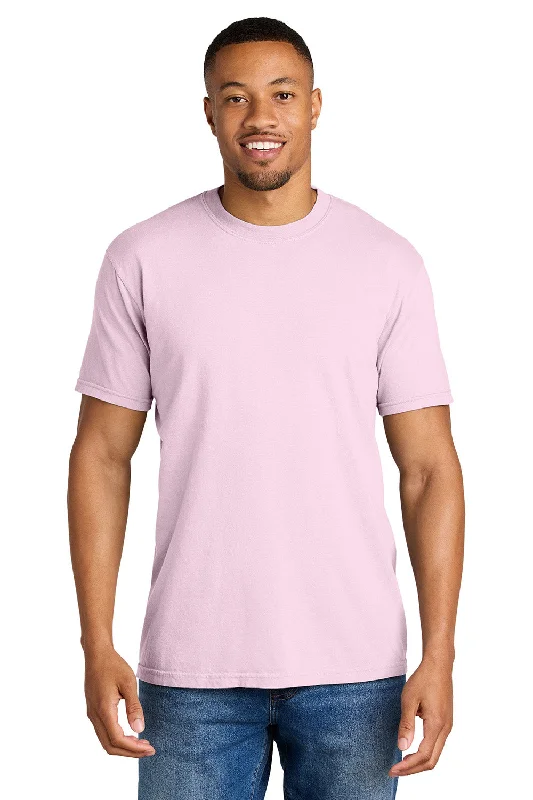 Men's short-sleeve rich sporty-subtle-soft-faint-sage shirt-Comfort Colors Mens Short Sleeve Crewneck T-Shirt - Blossom Pink