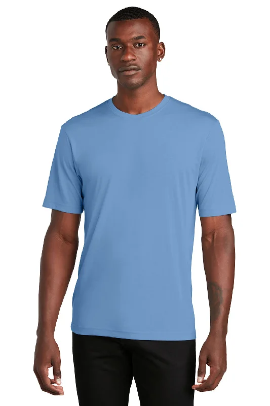 Men's short-sleeve sleek neutral-techno tee-Sport-Tek Mens Competitor Moisture Wicking Short Sleeve Crewneck T-Shirt - Carolina Blue