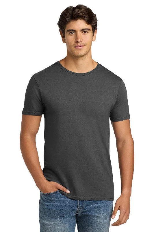 Men's short-sleeve deep classic-muted-lacrosse shirt-Hanes Mens Nano-T Short Sleeve Crewneck T-Shirt - Smoke Grey