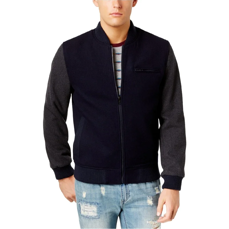 Men's sleek jackets-American Rag Mens River Bomber Jacket, Blue, Small