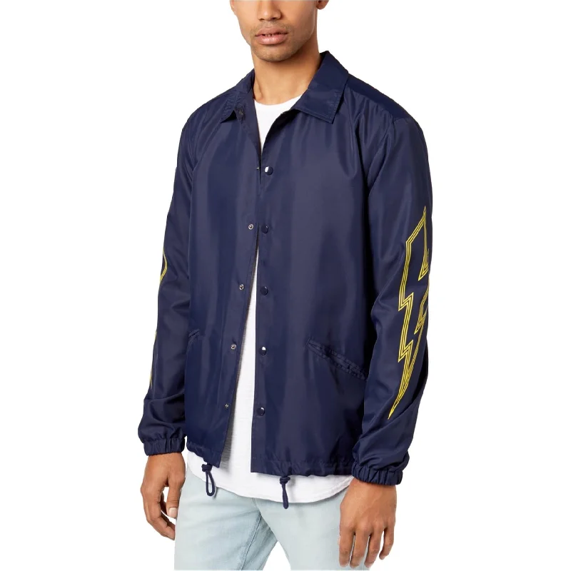 Men's stylish denim jackets-Jaywalker Mens Lightning Windbreaker Jacket