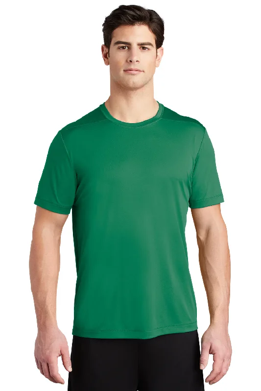 Men's short-sleeve sleek swift-teal tee-Sport-Tek Mens Moisture Wicking Short Sleeve Crewneck T-Shirt - Kelly Green