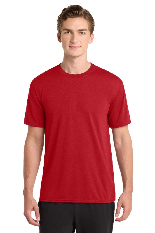 Men's short-sleeve neutral casual-bold-rich-after-hours top-Gildan Mens Performance Jersey Moisture Wicking Short Sleeve Crewneck T-Shirt - Red