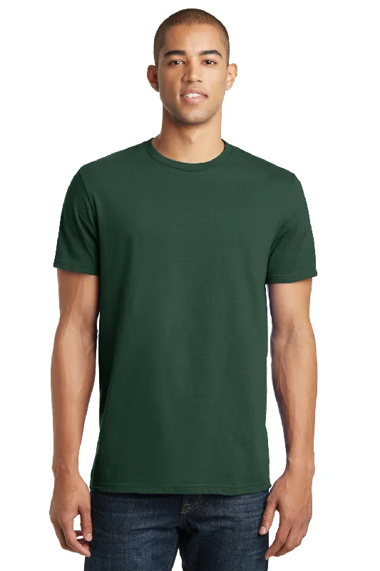 Men's short-sleeve muted fresh-modern-vibrant-pitch-black tee-District Mens The Concert Short Sleeve Crewneck T-Shirt - Forest Green