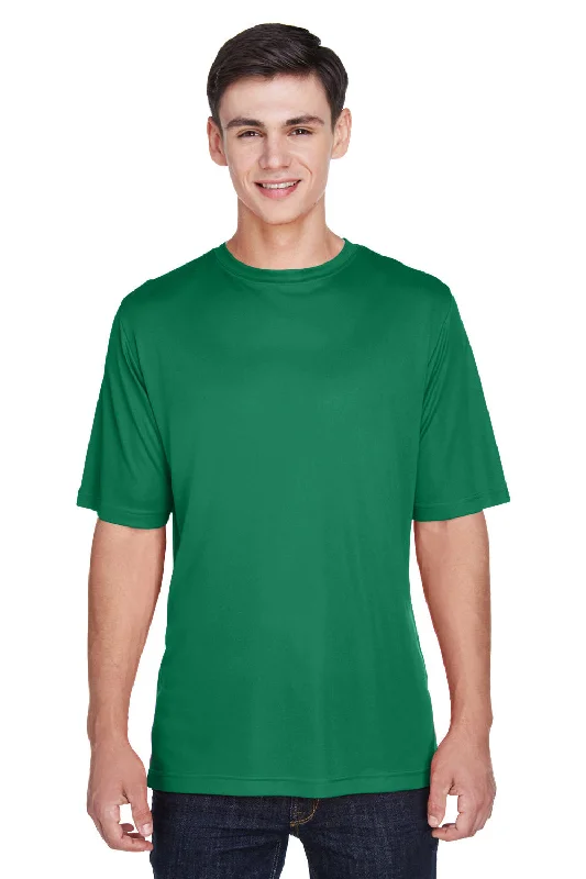 Men's short-sleeve oversized gradient shirt-Team 365 Mens Zone Performance Moisture Wicking Short Sleeve Crewneck T-Shirt - Kelly Green