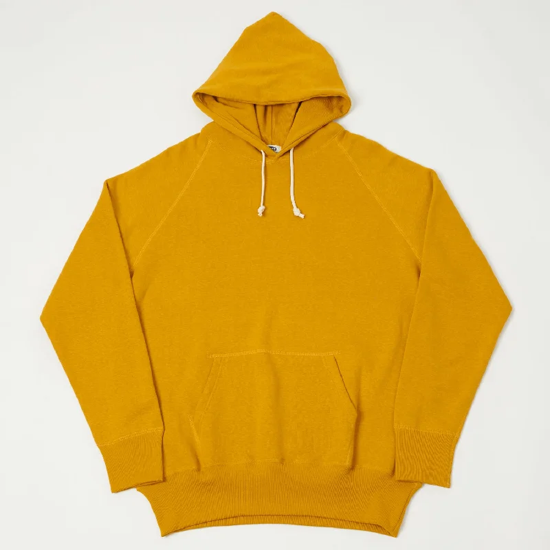 men's-hoodie-for-polar-nights-Denime Lot. 262 4-Needle Hooded Sweatshirt - Yellow