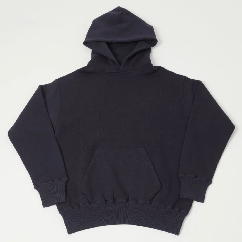 men's-hoodie-with-hood-twist-Dubbleworks Tsuriami Sweat Hoodie - Navy