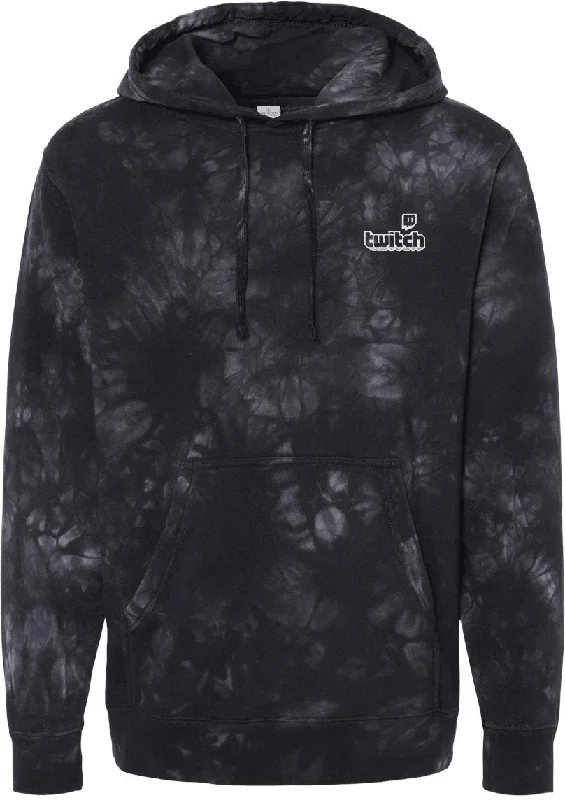 men's-hoodie-with-lawn-texture-Independent Trading Co. Midweight Tie-Dye Hooded Sweatshirt