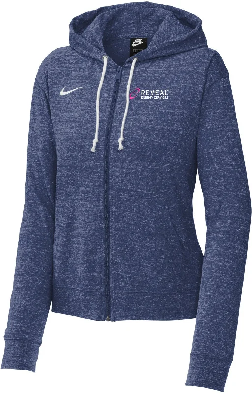 men's-hoodie-for-snow-sledding-NIKE Ladies Gym Vintage Full-Zip Hoodie