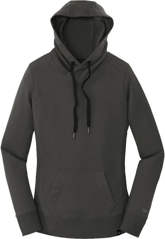 men's-hoodie-with-wool-finish-CLOSEOUT - New Era Ladies French Terry Pullover Hoodie