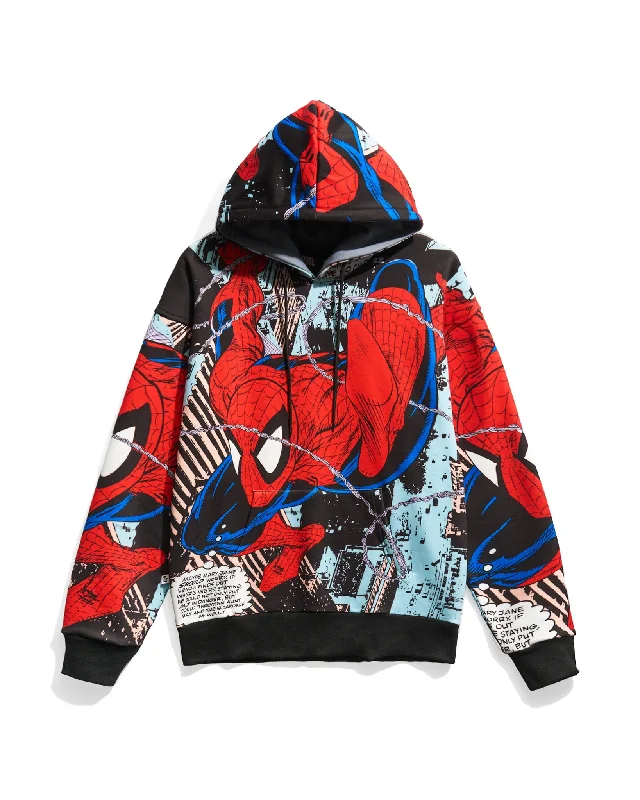 men's-hoodie-for-winter-runs-Spider-Man City Swing AOP Hoodie