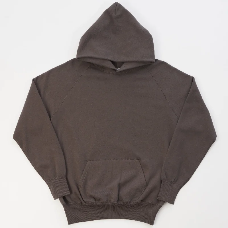 men's-hoodie-for-snow-trekking-Warehouse & Co 462 Plain Hooded Sweatshirt - Charcoal