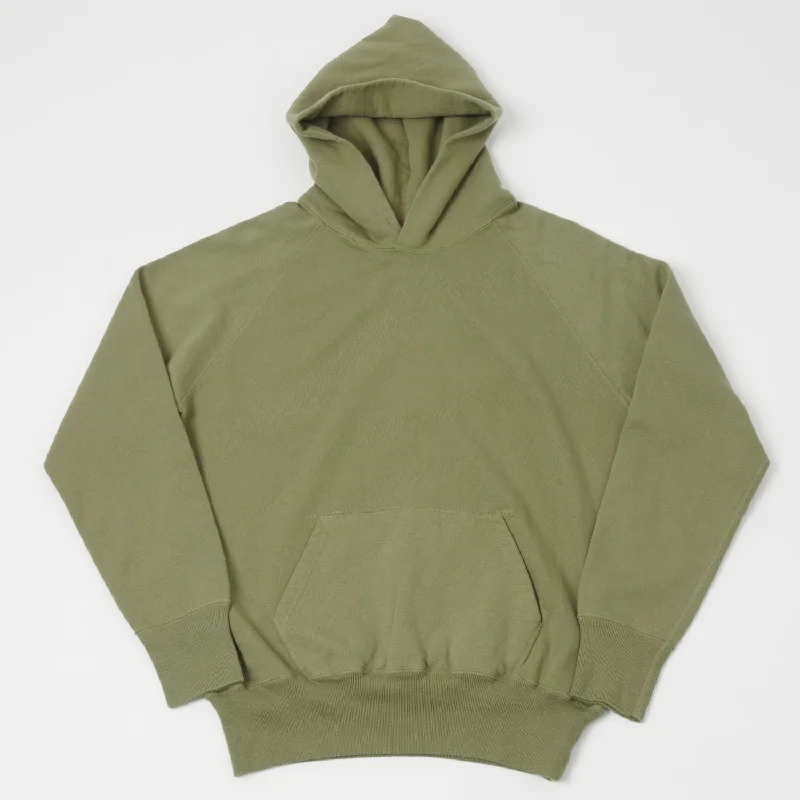 men's-hoodie-in-range-grey-Warehouse & Co 462 Plain Hooded Sweatshirt - Green