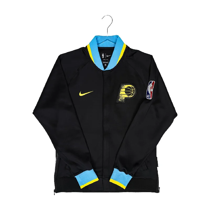 men's-hoodie-for-winter-fishing-Adult Indiana Pacers 23-24' CITY EDITION Authentic Showtime Full-Zip Jacket by Nike