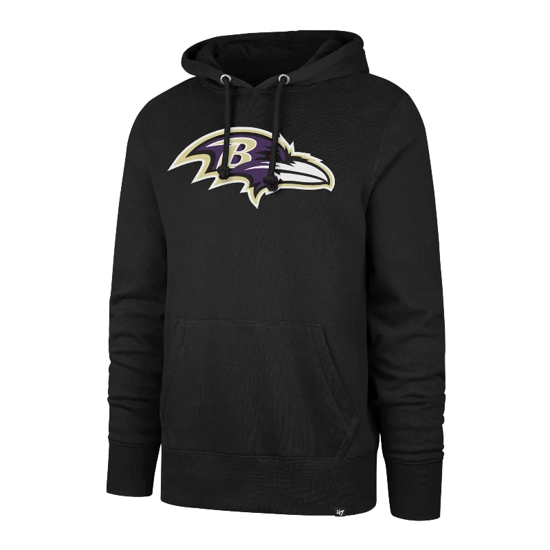 men's-hoodie-with-back-notch-BALTIMORE RAVENS IMPRINT '47 HEADLINE HOOD