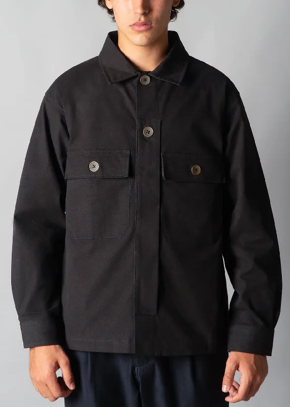 Men's tan jackets-Black Otto Duel