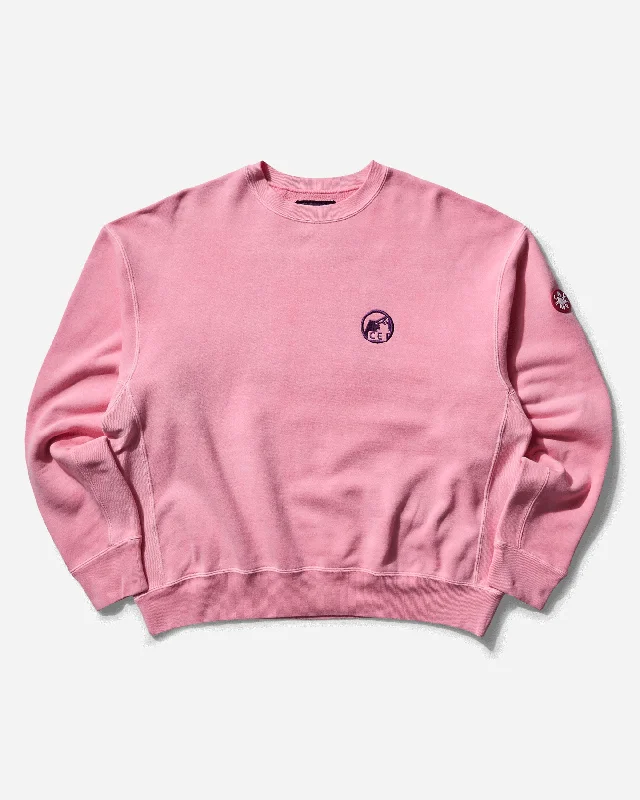 men's-hoodie-for-snow-golf-Men's Overdye Pre Cog Crewneck Sweatshirt Pink