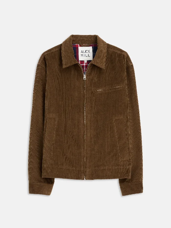 Men's durable jackets-Charlie Zip Jacket In Corduroy