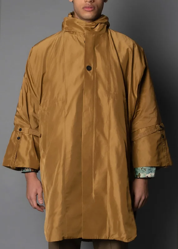 Men's parka winter jackets-Copper Rain Poncho