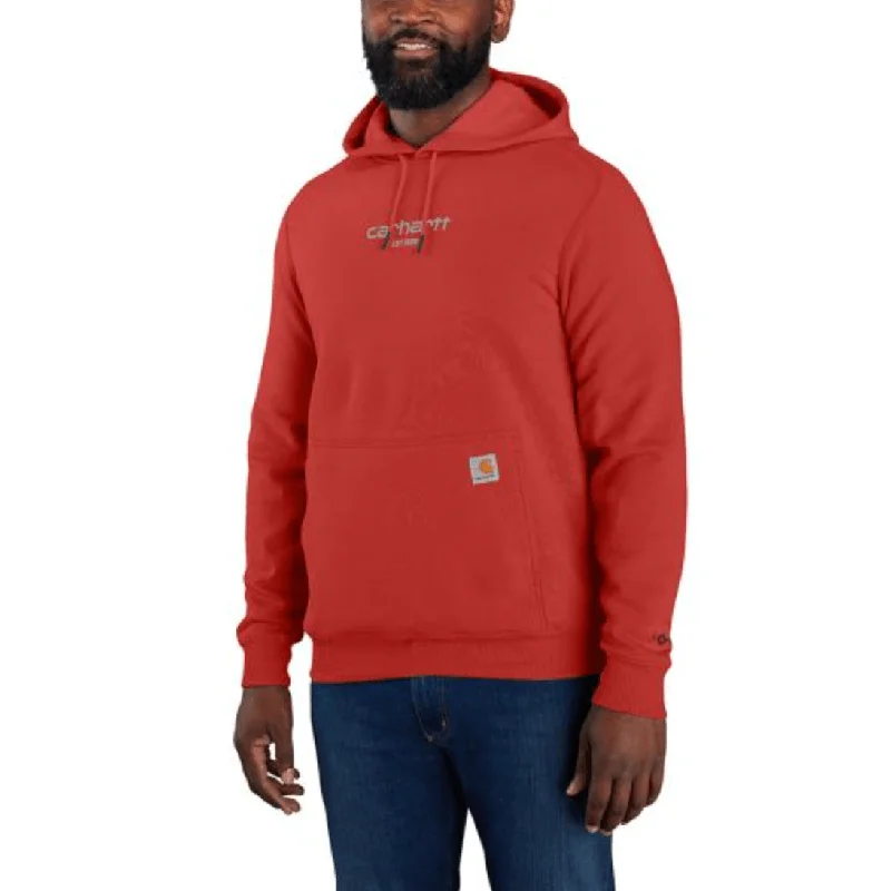 men's-hoodie-in-summit-white-Force Light Weight Logo Hoodie - Red Barn