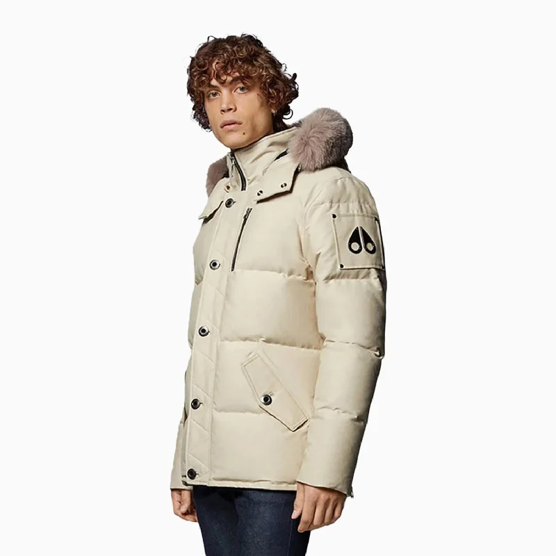 Men's cozy jackets-Men's 3Q Hooded Puffer Jacket