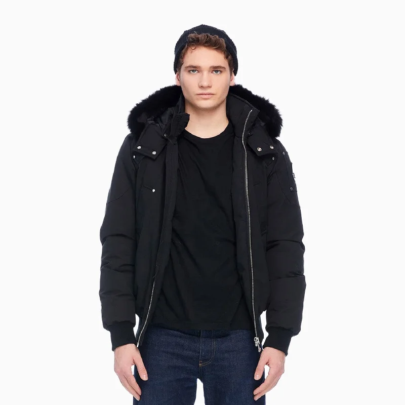 Men's snowboarding jackets-Men's Ballistic Hooded Full Zip Bomber Jacket