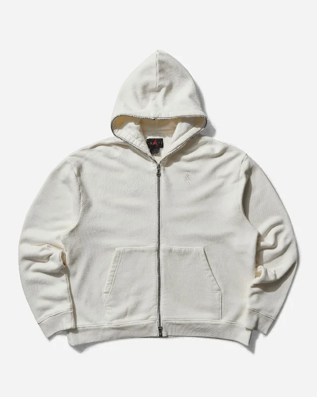 men's-hoodie-with-winter-graphic-Men's Travis Scott Full-Zip Hoodie Sail