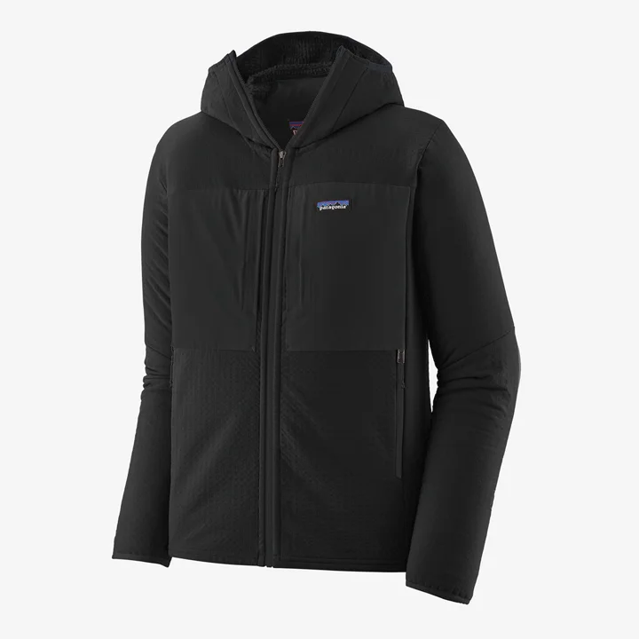 Men's suede leather jackets-Patagonia R2 TechFace Hoody Mens