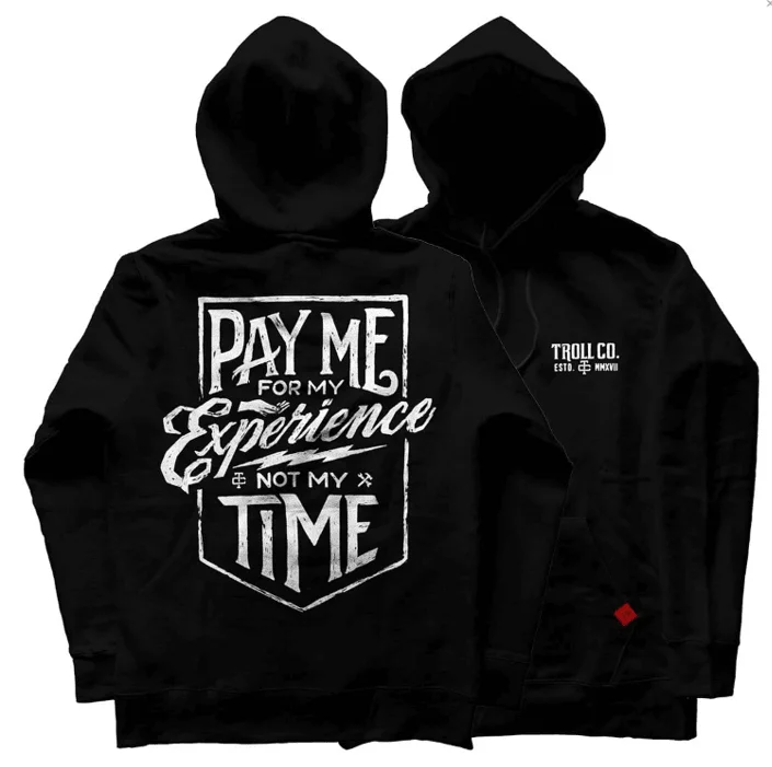 men's-hoodie-with-icy-graphic-Pay Me Hoodie - Black