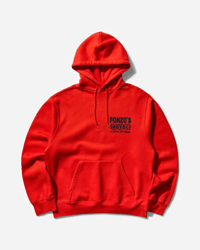 men's-hoodie-with-back-field-Men's Fonzo Hoodie Bright Red