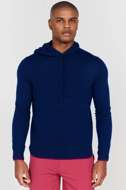 men's-hoodie-with-sleeve-notch-Quincy Hoodie in Navy