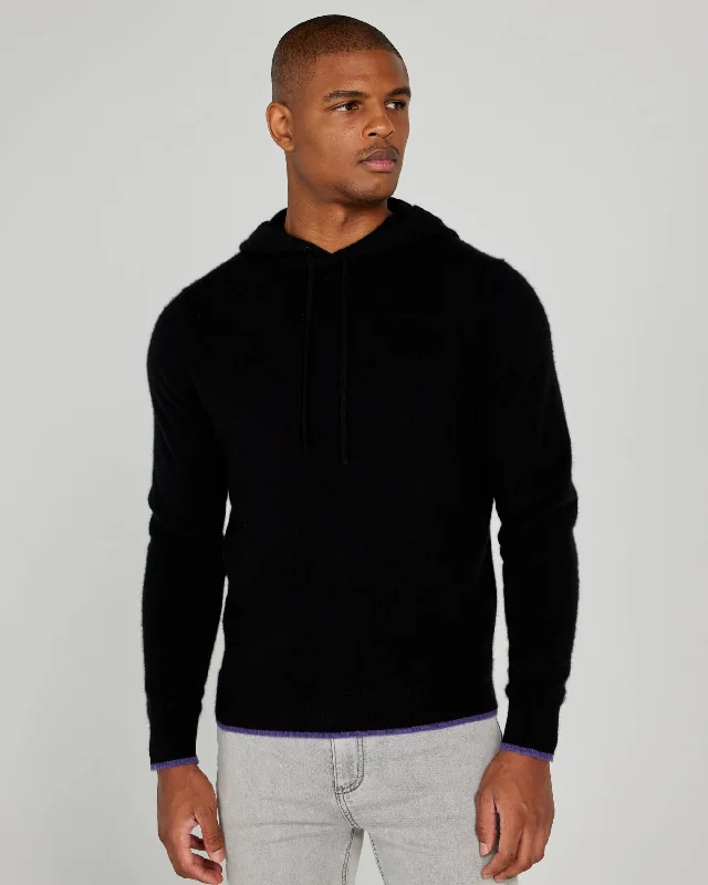 men's-hoodie-with-lawn-texture-Quincy Hoodie in Tuxedo