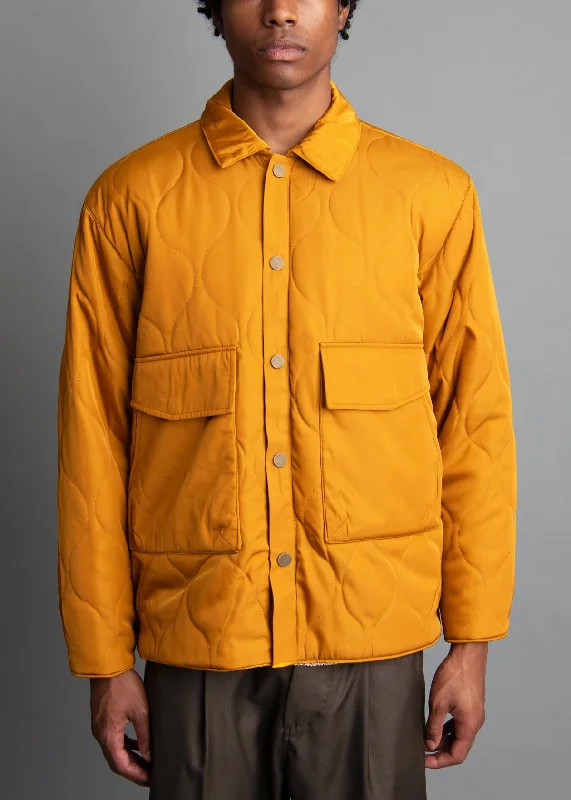 Men's oversized denim jackets-Sans Filter Gold Jacket