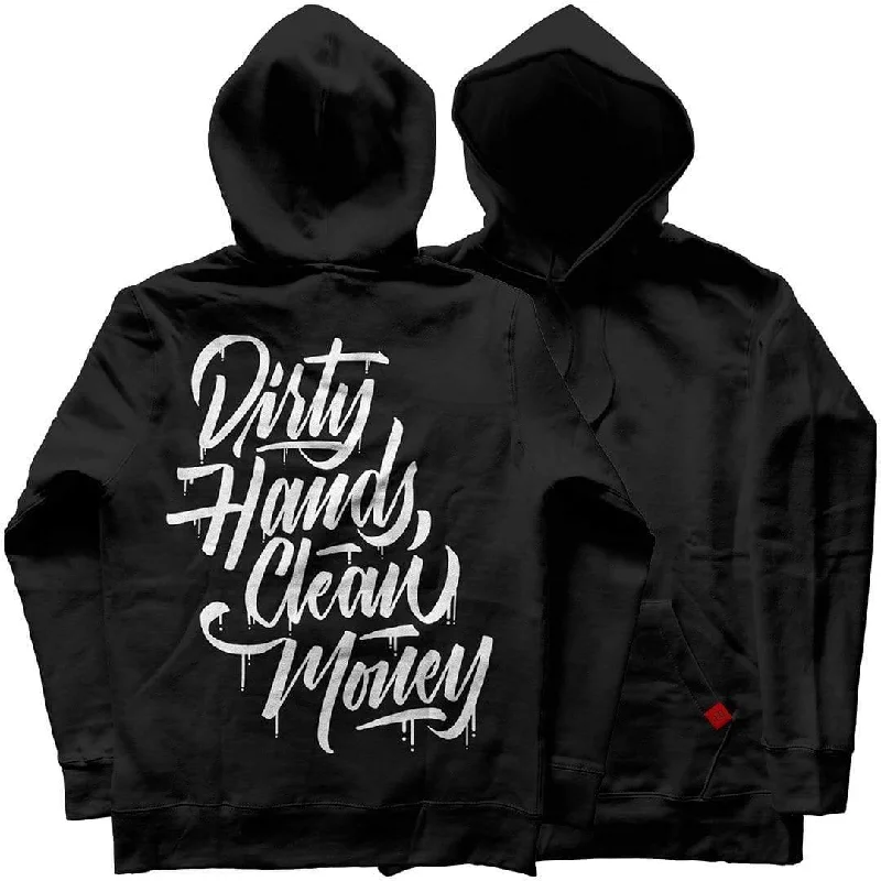 men's-hoodie-with-sleeve-dell-Stacked DHCM Hoodie - Black